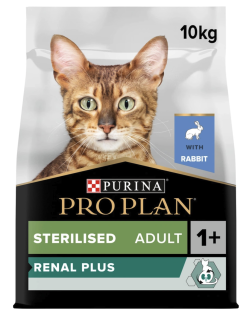 PRO PLAN CAT ADULT STERILISED RENAL PLUS králík 10 kg